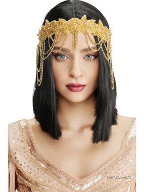 Rhinestone Flapper Headband 1920s Great Gatsby Hair Accessory for Women